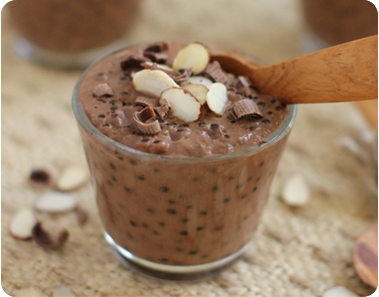 Chocolate Almond Crunch Pudding